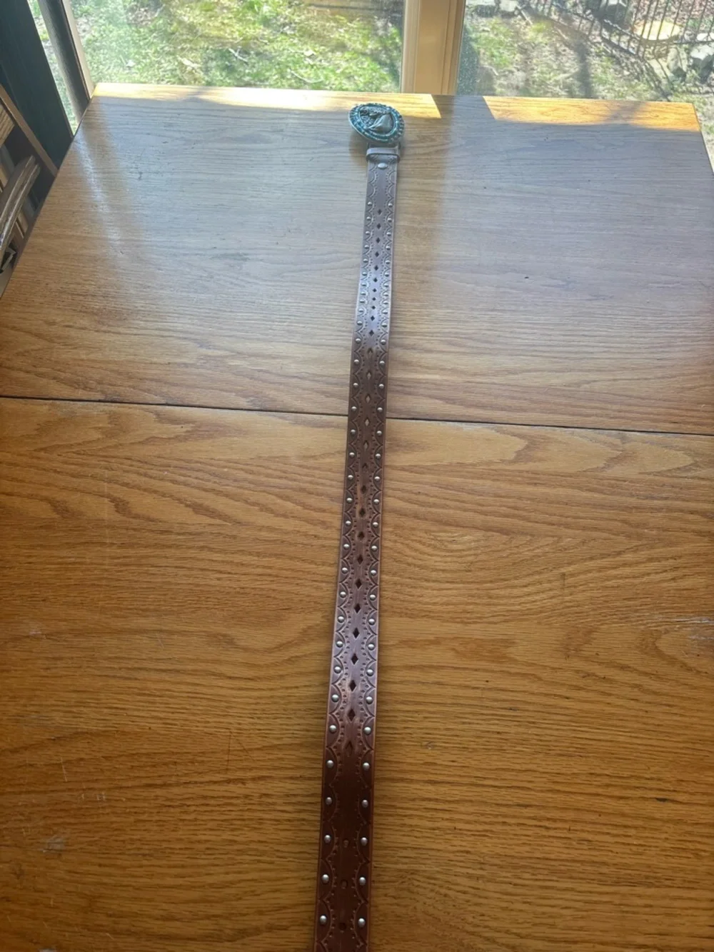 Faux Turquoise Horse Western Belts Size M/L 36” - Picture 2 of 4